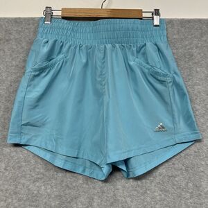 Adidas Women’s Athletic Shorts S Light Blue Golf Running Elastic Waist Summer